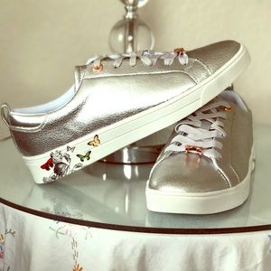 Ted Baker MISPIR Trainers, Silver Narnia
